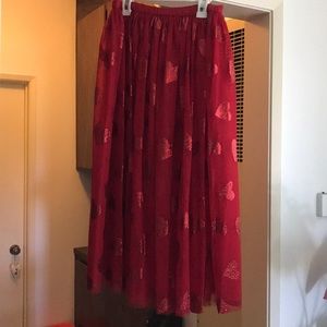 Sequin heart skirt